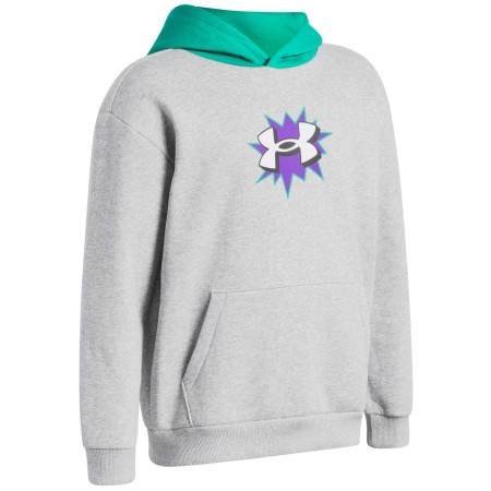 Tricou funcțional copii Under Armour UA B Rival FLC Graphics Hd Mod Gray Light Heather