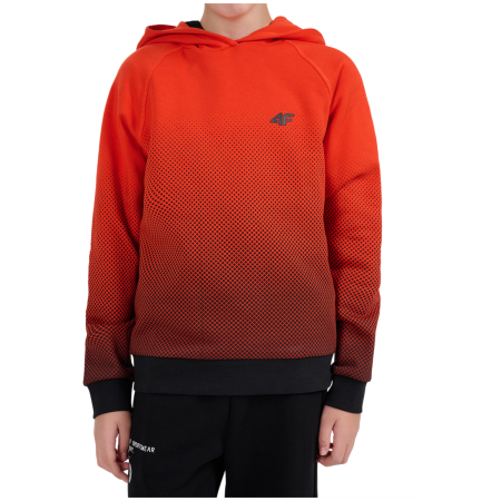 Hanorac copii 4F Sweatshirt M2687 Multicolour 4 Allover roșu/negru Multicolour 4 Allover