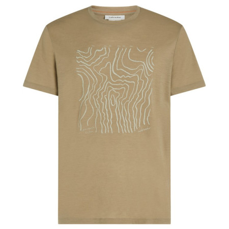 Tricou funcțional bărbați Icebreaker M 150 Tech Lite SS Tee Great Heights maro dechis Cumin