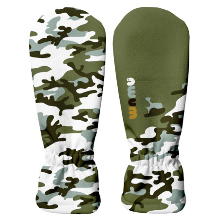 Mănuși softshell pentru copii WAMU Khaki