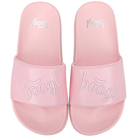 Papuci copii Baagl Logo Pink