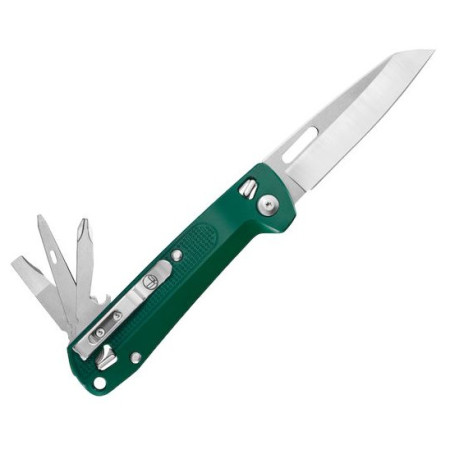 Cuțit multifuncțional Leatherman Free K2 verde închis