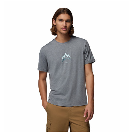 Tricou bărbați Columbia Parsons Point™ SS Graphic Tee gri City Grey Heather, Pointed Peaks