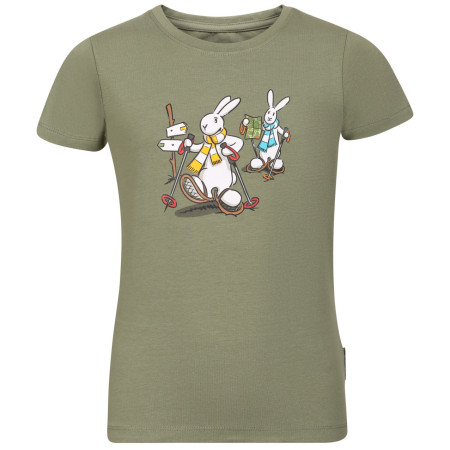 Tricou copii Alpine Pro Bobbo Oil Green verde deschis OIL GREEN