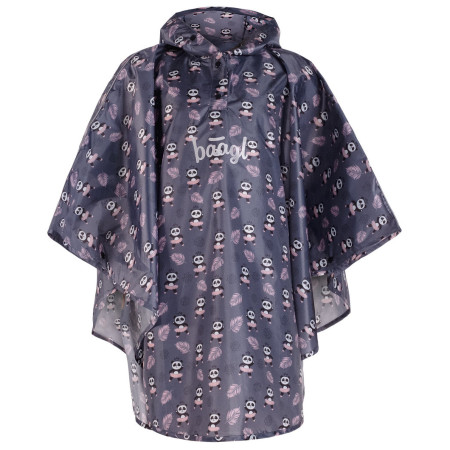 Pelerină copii Baagl Pláštěnka Panda gri šedá