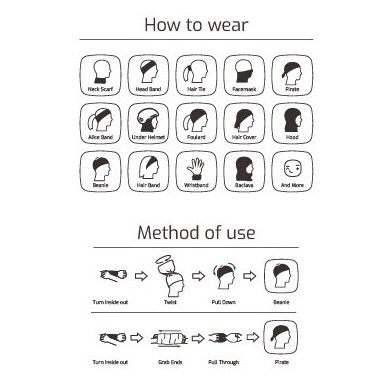 Fular multifunțional copii WAMU Khaki