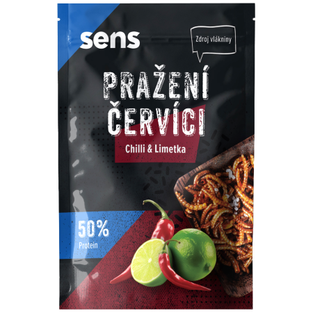 Viermi comestibili Sens Viermi cu condimente - Chilli & Lime 12 g