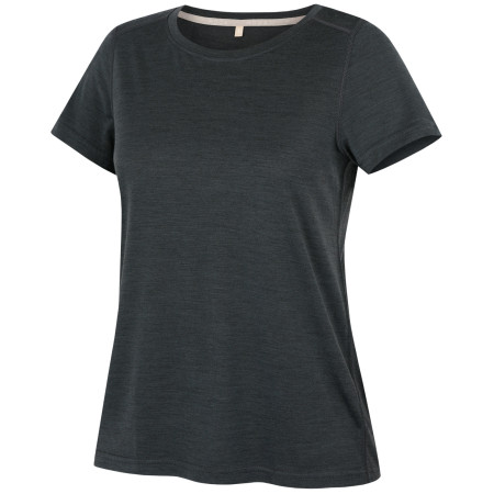 Tricou femei MOOA Merino Lyolite Horizon 150 Comfy negru black melange