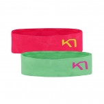 Bentiță Kari Traa Butterfly Headband 2pk verde/roșu Mint