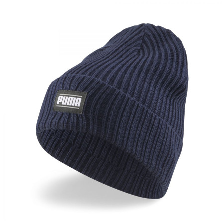 Căciulă de iarnă Puma Ribbed Classic Cuff Beanie albastru