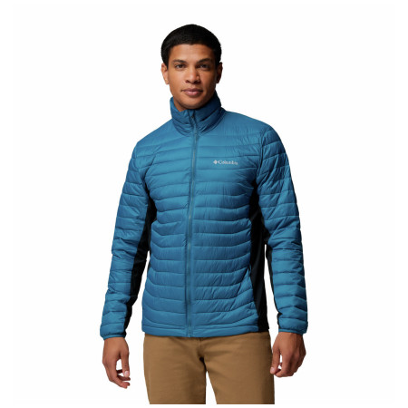 Geacă bărbați Columbia Powder Pass™ Hybrid Jacket albastru Phoenix Blue, Black