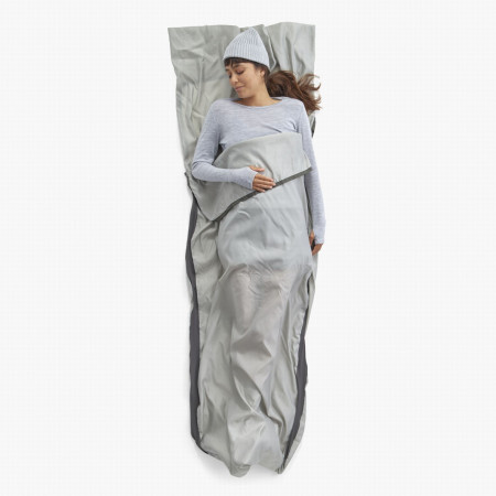 Inserție pentru sacul de dormit Sea to Summit Silk Blend Sleeping Bag Liner - Rectangular w/ Pillow Sleeve