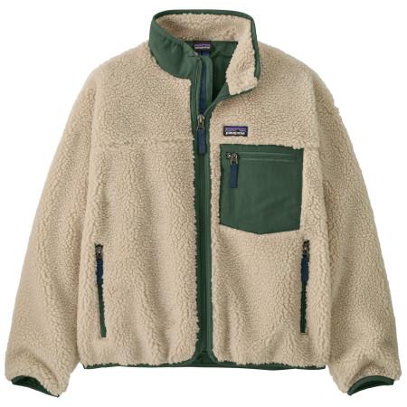 Hanorac copii Patagonia K's Retro-X Jacket bej/verde Dark Natural w/Canopy Green