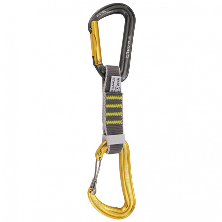 Buclă echipată Camp Dyon Mixed Express Ks 11 Cm gri/galben