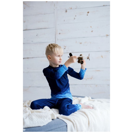 Tricou funcțional copii WAMU Mozaika dark blue