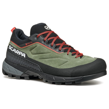 Încălțăminte turistică femei Scarpa Rapid Xt Gtx Wmn verde/roșu Birch-Coral