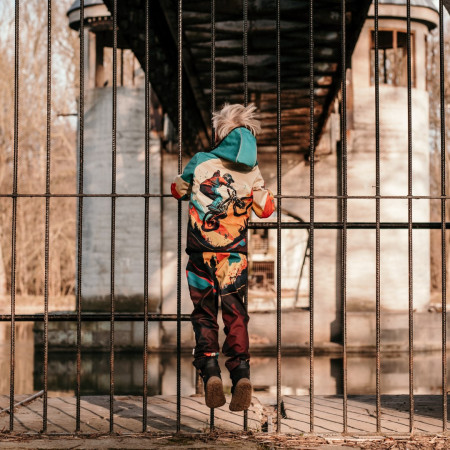 Geacă softshell copii WAMU Mountain Bike