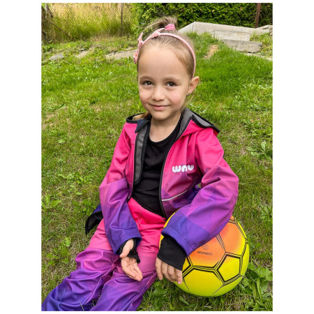 Geacă softshell copii WAMU Mozaika purple