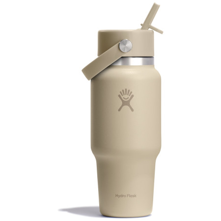 Cană termică Hydro Flask Wide Flex Straw Travel Bottle 24 Oz bej oat