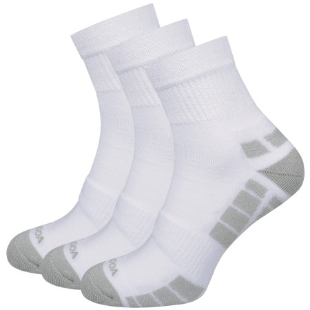 Șosete MOOA Silver Bamboo Mid 3-pack alb/gri White/Grey