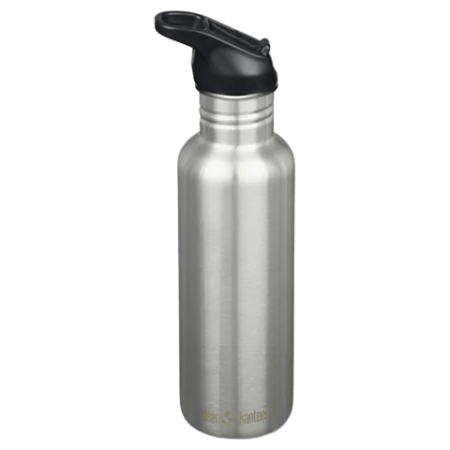 Sticlă oțel Klean Kanteen Classic 27oz (w/Flip Seal Sport) argintiu Brushed Stainless