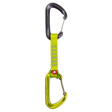 Set bulce echipate Ocún HAWK QD WIRE ECO-PES 16 mm 10 cm 6-pack verde deschis