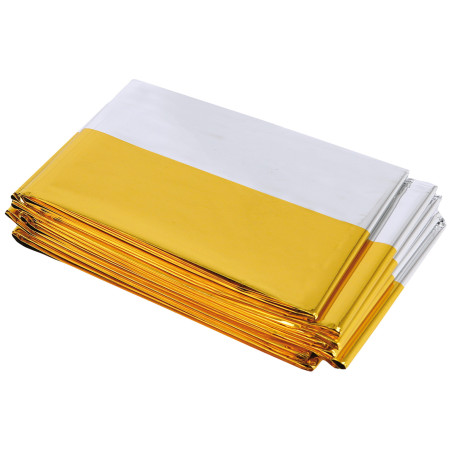 Folie izotermă Warg Survival Blanket argintiu/galben gold/silver