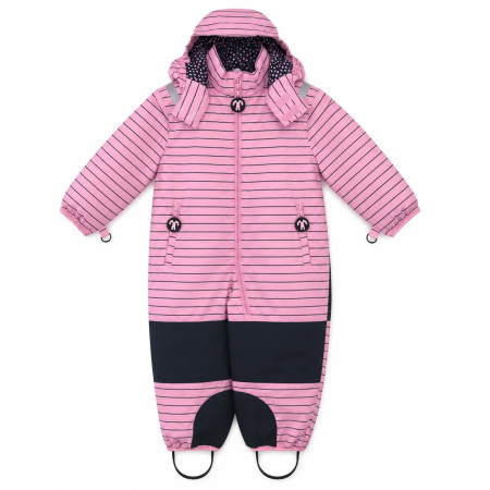 Salopetă copii DucKsday Baby-Toddler Snowsuit roz Pink/Green