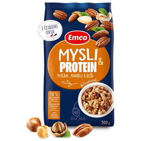 Müsli Emco Müsli proteic pecan/migdale/caju 500g