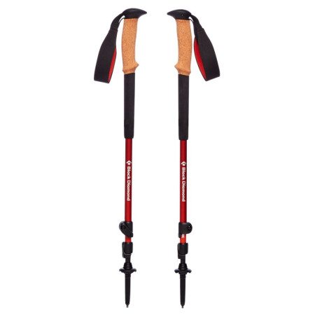 Bețe de trekking Black Diamond Trail Cork roșu