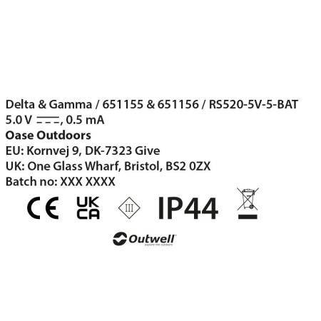 Lanț luminos Outwell Delta Light Chain