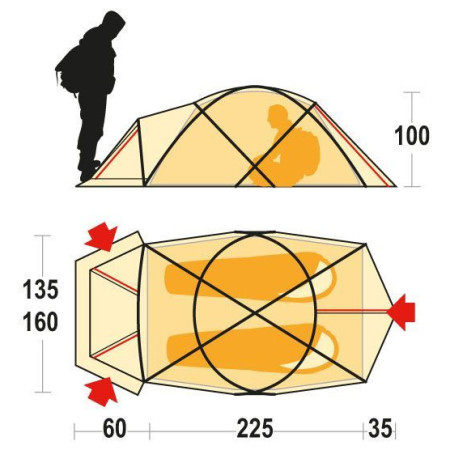 Cort de expediție Ferrino Snowbound 2