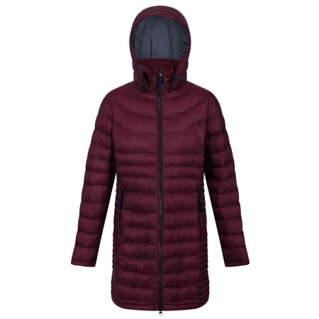 Geacă lungă de iarnă femei Regatta Andel III roșu închis Burgundy(Seal Grey)