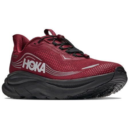 Încălțăminte de alergat pentru bărbați Hoka Clifton 11 GTX roșu/negru Varsity Burgundy / Carbon Black
