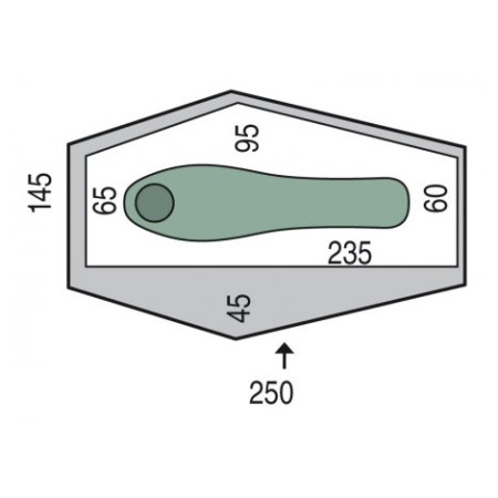 Cort de 1 persoană Pinguin Echo 1