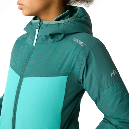 Geacă de iarnă copii Regatta Illuma Reflective Jacket Mediterranea/Turquoise
