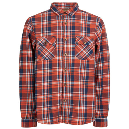 Cămașă bărbați Fundango Roddy Lined Shirt roșu blood