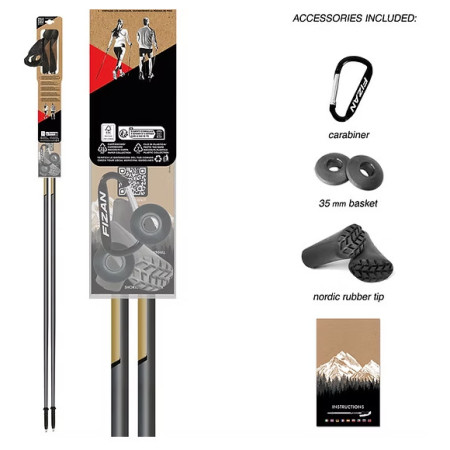 Bețe Nordic Walking Fizan NW Runner