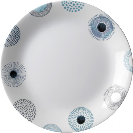 Farfurie Brunner Dinner plate ø 25 cm White alb/albastru