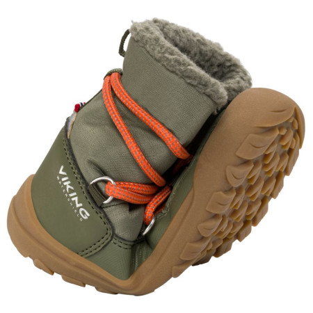 Încălțăminte de iarnă copii Viking Outdoor Footwear Birch Barefoot Warm WP Pull-on Olive