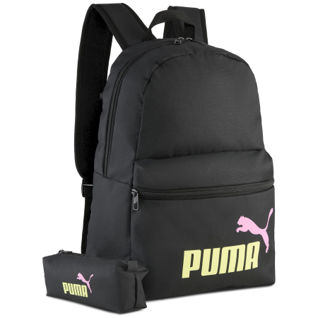 Rucsac urban Puma Phase Backpack Set negru/galben PUMA Black-Fizzy Light