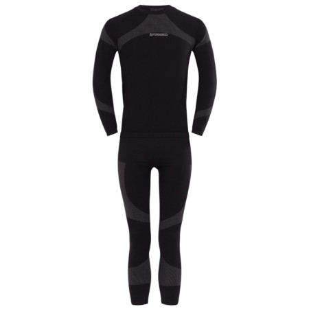 Lenjerie termică bărbați Fundango Seamless Baselayer Set negru black
