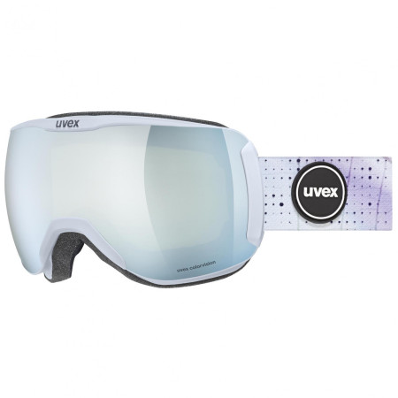Ochelari de schi femei Uvex Downhill 2100 CV WE alb/violet arctic blue matt SL/white-green