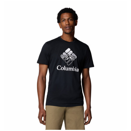 Tricou bărbați Columbia M Rapid Ridge™ Graphic Tee negru/gri Black, Heavenly Stacked Gem