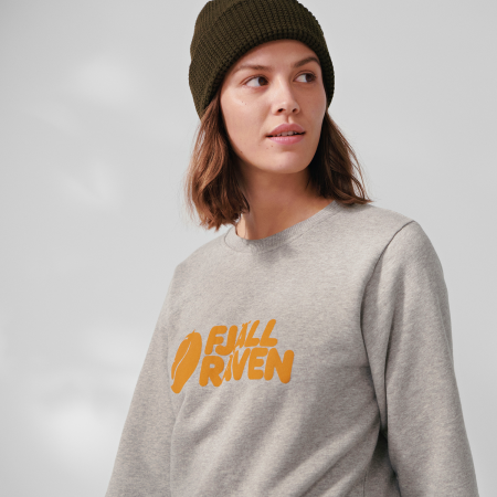Hanorac femei Fjällräven Fjällräven Logo Sweater W