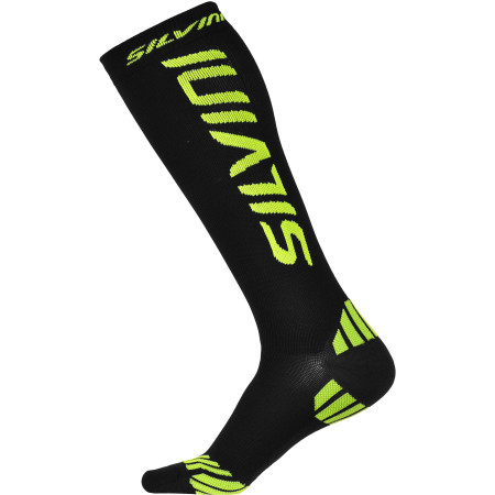 Kompresní ponožky Silvini Casalone UA562 negru/galben black/neon