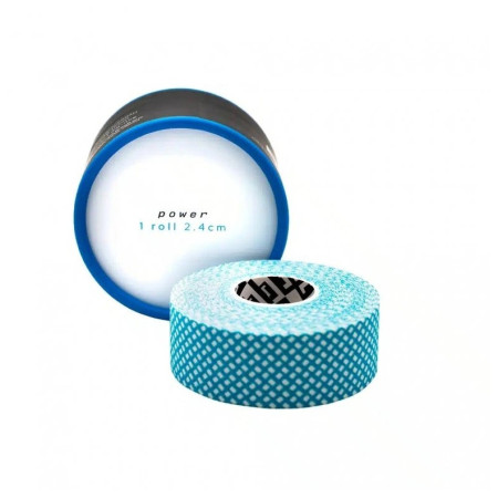 Bandă kinesiologică CRUX Power - 2,4 cm, 10 m albastru deschis