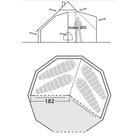 Dormitor Robens Inner tent Klondike
