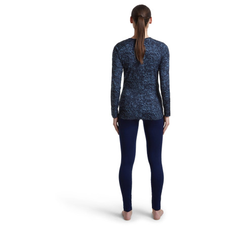Tricou funcțional femei Icebreaker Women M 200 Oasis LS Crewe Moss BloomAOP