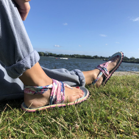 Sandale pentru femei Gumbies Slingback Mint & Pink